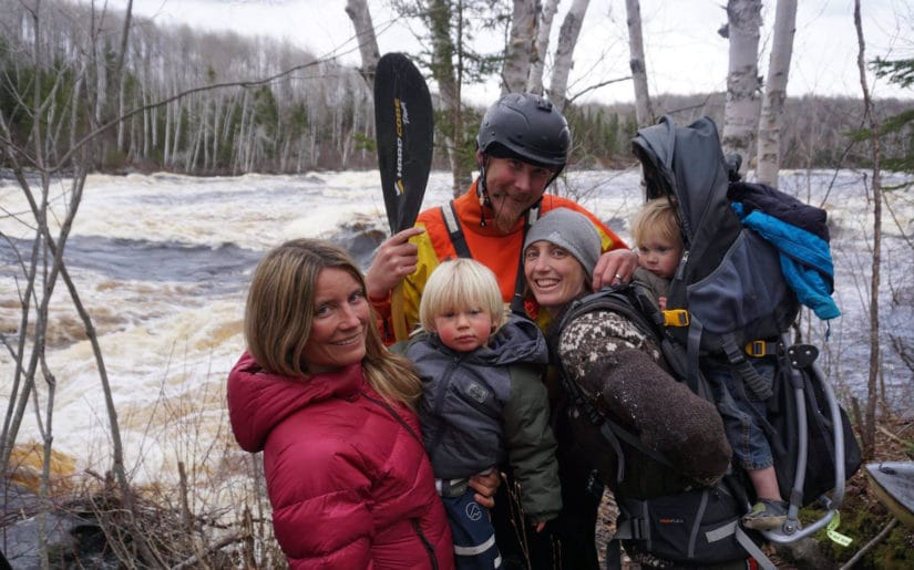 Campfire Collective Ambassador Mariann Sæther posing for the camera with family and friends.